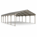 Abri voiture en acier galvanisé 600x300x240 cm gris