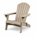 Chaise Adirondack en plastique composite beige pour extérieur