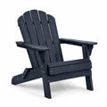 Chaise Adirondack en bois composite noir pour extérieur