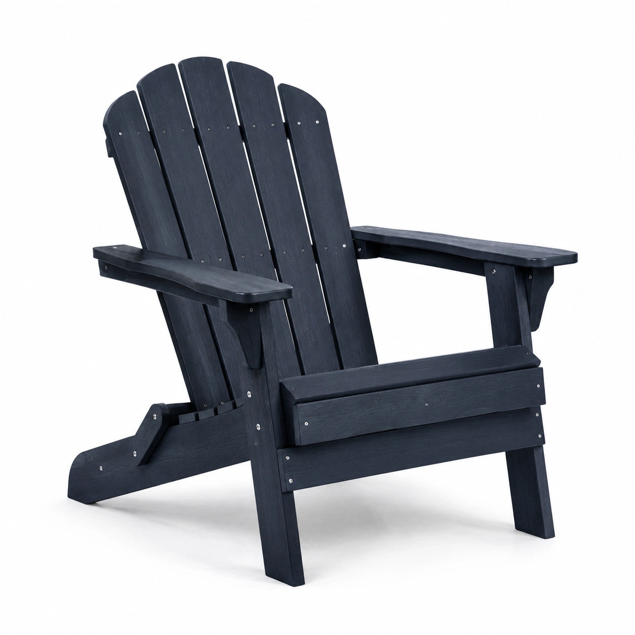 Chaise Adirondack en bois composite noir pour extérieur