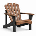 Chaise Adirondack en Bois Marron et Noir